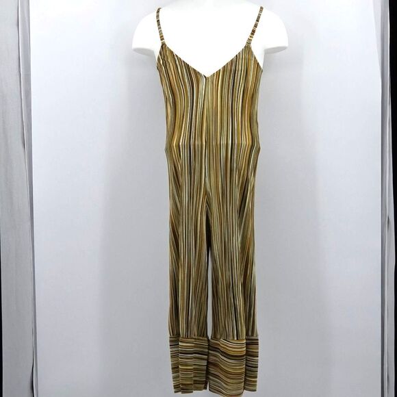 Zara Jumpsuit Jumper Womens Size Small  Space Dye Wide Leg  90s Retro Boho Chic - Picture 2 of 8